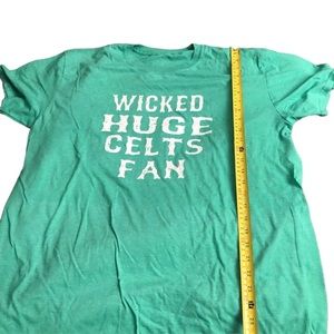 Boston Celtics size XL wicked nice green tee “Wicked Huge Celts Fan”